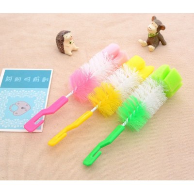 Nylon and Sponge baby bottle brush set, nylon bottle brush